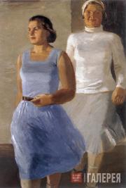 Владимир Одинцов. Две девушки. 1933 Владимир Одинцов. Две девушки. 1933
