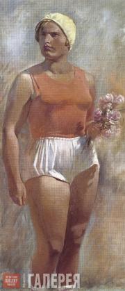 Самохвалов Александр. Физкультурница. 1935 Самохвалов Александр. Физкультурница. 1935