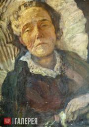 Милиоти Николай. Больная. Портрет матери художника. 1928 Милиоти Николай. Больная. Портрет матери художника. 1928