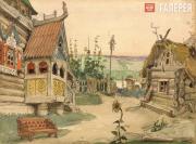 Васнецов Виктор. Заречная слободка Берендеевка. 1885 Васнецов Виктор. Заречная слободка Берендеевка. 1885
