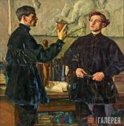 Портрет братьев Александра и Павла Кориных. 1930 Портрет братьев Александра и Павла Кориных. 1930