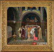 Смирнов Василий. Утренний выход византийской царицы к гробницам своих предков. 1889–1890 Смирнов Василий. Утренний выход византийской царицы к гробницам своих предков. 1