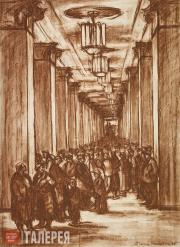 Б.А. Зенкевич. Станция «Комсомольская площадь». 1935 Б.А. Зенкевич. Станция «Комсомольская площадь». 1935
