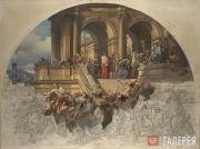 Скотти Михаил Иванович. Христос перед народом. Начало 1860-х Скотти Михаил Иванович. Христос перед народом. Начало 1860-х