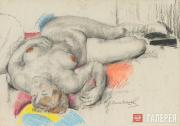 Машков Илья. Лежащая натурщица. 1910-е Машков Илья. Лежащая натурщица. 1910-е