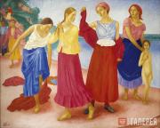 Петров-Водкин Кузьма. Девушки на Волге. 1915 Петров-Водкин Кузьма. Девушки на Волге. 1915
