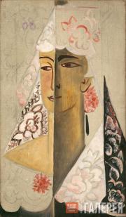 Н.С. Гончарова. Голова испанки. 1918–1922 Н.С. Гончарова. Голова испанки. 1918–1922