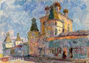 В. ЗАБЕЛИН. Борисоглебский кремль. 1986 В. ЗАБЕЛИН. Борисоглебский кремль. 1986