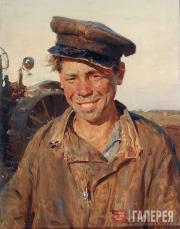 Maximov Konstantin. Sashka, the Tractor-driver. 1954 Maximov Konstantin. Sashka, the Tractor-driver. 1954