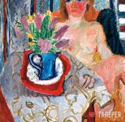 Т.А.МАВРИНА. Сирень и женщина. 1940