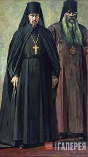 Korin Pavel. The Hieromonk and the Bishop (Hieromonk Pimen and Bishop Antonin). 1935 Korin Pavel. The Hieromonk and the Bishop (Hieromonk Pimen and Bishop Antonin).