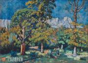 Крым. Парк в Алупке. 1923 Крым. Парк в Алупке. 1923