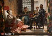 Морелли Доменико. Торквато Тассо, читающий «Освобожденный Иерусалим» Элеоноре д’Эсте. 1865 Морелли Доменико. Торквато Тассо, читающий «Освобожденный Иерусалим» Элеоноре д’