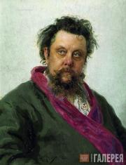 Репин Илья Ефимович. Портрет М.П. Мусоргского. 1881 
