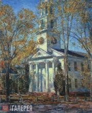 Хассам Чайлд. Церковь в Олд-Лайме. 1906 Хассам Чайлд. Церковь в Олд-Лайме. 1906