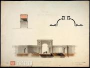 Проект городским воротам. 1840 Проект городским воротам. 1840
