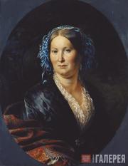 Худяков Василий. Портрет неизвестной. 1852 
