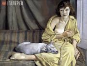 Фрейд Люсьен. Девушка с белой собакой. 1950–1951 Фрейд Люсьен. Девушка с белой собакой. 1950–1951