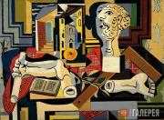 Пабло ПИКАССО. Интерьер мастерской с гипсовой головой и рукой. Лето 1925 Пабло ПИКАССО. Интерьер мастерской с гипсовой головой и рукой. Лето 1925