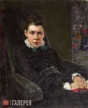 Поленов Василий. Портрет В.Д. Хрущовой, сестры художника. 1874 Поленов Василий. Портрет В.Д. Хрущовой, сестры художника. 1874