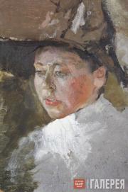 Серов Валентин. Портрет художницы Марии Васильевны Якунчиковой. 1887 Серов Валентин. Портрет художницы Марии Васильевны Якунчиковой. 1887