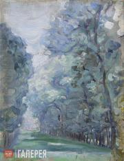 Якунчикова Мария. Аллея деревьев. Около 1898
