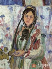 Гончарова Наталия. Автопортрет в старинном костюме. 1907–1908 Гончарова Наталия. Автопортрет в старинном костюме. 1907–1908