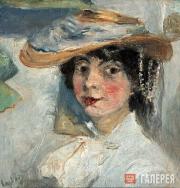 Ларионов Михаил. Женский портрет. Около 1903–1905 Ларионов Михаил. Женский портрет. Около 1903–1905