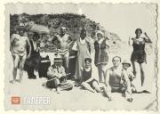 On the beach in Tossa de Mar in 1916 On the beach in Tossa de Mar in 1916
