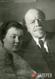 MIKHAIL NESTEROV AND IRINA SHRETER. Moscow, 1939