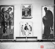 «Рублевская» стена на выставке в Берлине: «Архангел Михаил» (на начальном этапе 