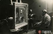 Valentin Serov painting the portrait of Isaak Levitan. 1893 (?) Valentin Serov painting the portrait of Isaak Levitan. 1893 (?)