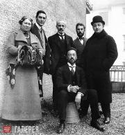 MEMBERS OF DER BLAUE REITER (THE BLUE RIDER). MUNICH, C. 1911-1912 MEMBERS OF DER BLAUE REITER (THE BLUE RIDER). MUNICH, C. 1911-1912