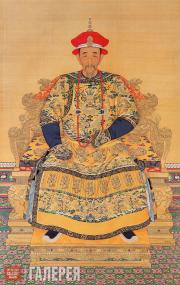 Неизвестный придворный художник. Портрет императора Канси (1662–1722) в придворном одеянии Неизвестный придворный художник. Портрет императора Канси (1662–1722) в придворн