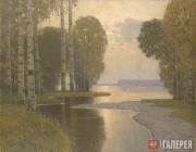 Пурвитис Вильгельм. Пейзаж с березами. Около 1910 Пурвитис Вильгельм. Пейзаж с березами. Около 1910