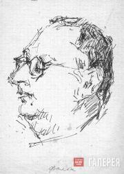 Юмашев Андрей. Портрет Р.Р. Фалька. 1950 Юмашев Андрей. Портрет Р.Р. Фалька. 1950