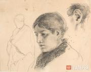 Polenov Vasily. Portrait of a Woman