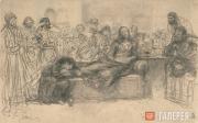 Репин Илья Ефимович. Мария Магдалина, возливающая елей на ноги Христа. 1886–1887 Репин Илья Ефимович. Мария Магдалина, возливающая елей на ноги Христа. 1886–1887