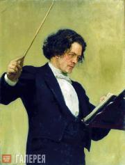 Репин Илья Ефимович. Портрет композитора А.Г. Рубинштейна. 1887 