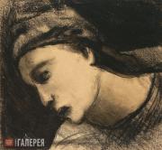 Чекрыгин Василий. Женская голова. 1920 Чекрыгин Василий. Женская голова. 1920
