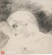 Чекрыгин Василий. Обнаженная женщина в профиль. 1922 Чекрыгин Василий. Обнаженная женщина в профиль. 1922