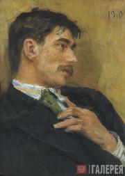 Репин Илья Ефимович. Портрет Корнея Чуковского. 1910   
