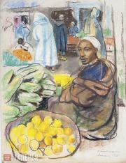 Серебрякова Зинаида Евгеньевна. Торговец фруктами. Марракеш. 1928 Серебрякова Зинаида Евгеньевна. Торговец фруктами. Марракеш. 1928