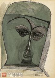Шварцман Михаил Матвеевич. Зеленая голова. 1966 