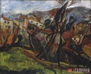 Сутин Хаим. Пейзаж в Сере. 1919 Сутин Хаим. Пейзаж в Сере. 1919
