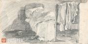 Врубель Михаил. Спящий на кровати. 1904 Врубель Михаил. Спящий на кровати. 1904