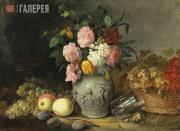 Хруцкий Иван. Натюрморт. Цветы и фрукты. 1839 Хруцкий Иван. Натюрморт. Цветы и фрукты. 1839