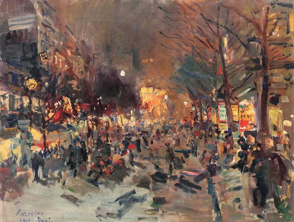 КОРОВИН К.А. Бульвар в Париже. Из серии «Парижские огни». 1912