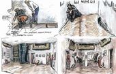 ИЛЬЯ КАБАКОВ. Где наше место? Рисунки к инсталляции. 2003