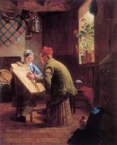 ДЖ. КОЛЛИНСОН. Урок чистописания. 1855